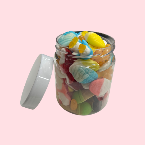 Snoeppot klein met verschillende snoepjes 300 gram